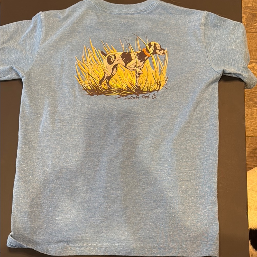 Southern Point Blue Kids T-Shirt size Small